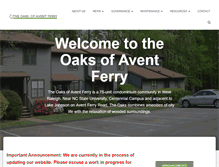 Tablet Screenshot of oaksofaventferry.com